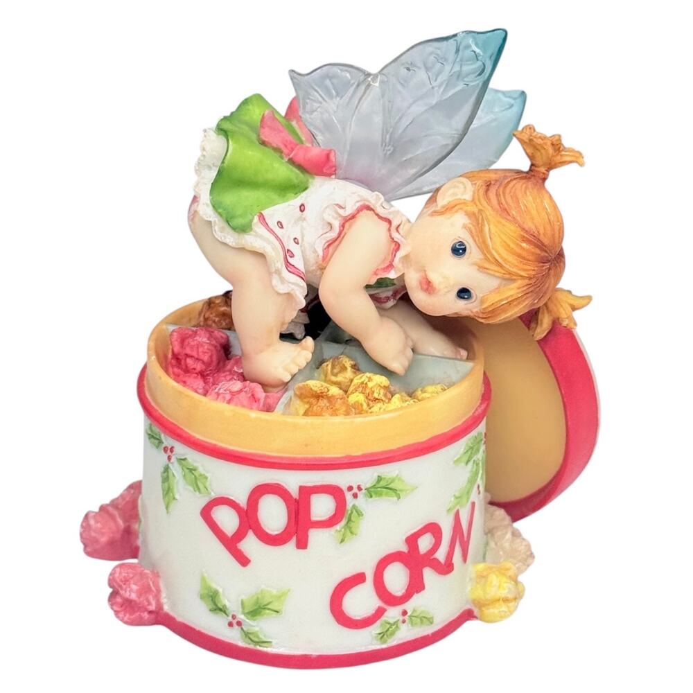 My Little Kitchen Fairies Popcorn Tin Fairie Christmas Figure Acrylic Fairy Wing